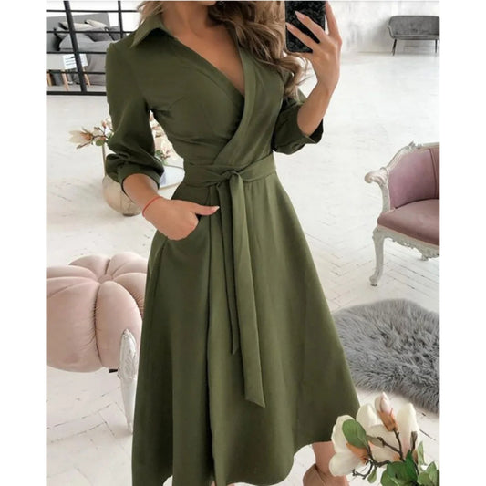 Damen Midi Kleid